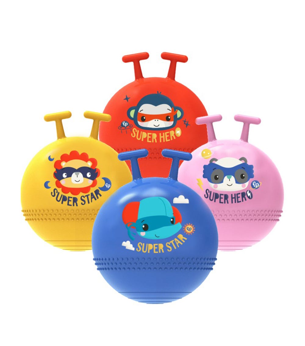FISHER PRICE Super Bouncy Ball 45Cm With Pump (3 Assorted)