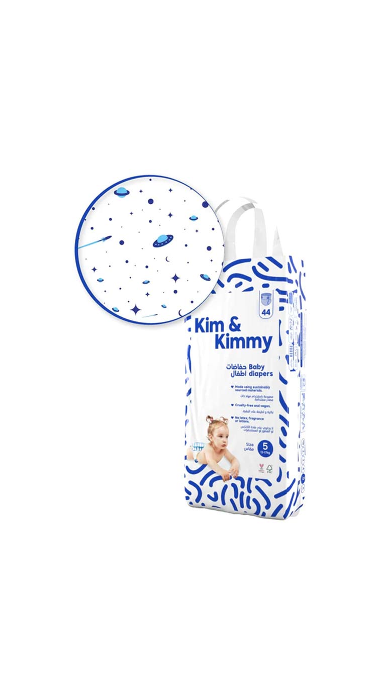 Kim & Kimmy Size 5 (12-17kg) – 44 Diapers