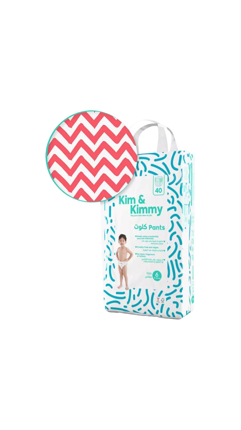 Kim & Kimmy Size 6 (15-20kg) – 40 Diaper Pants