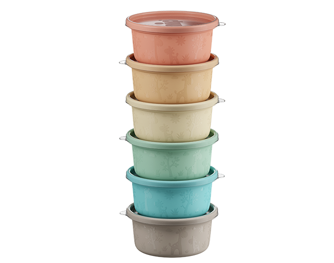Nip- Snackbox with lid Multi color