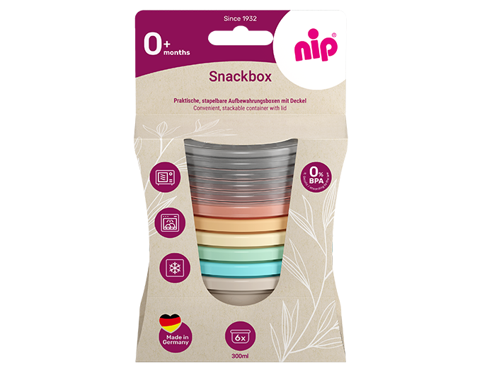 Nip- Snackbox with lid Multi color