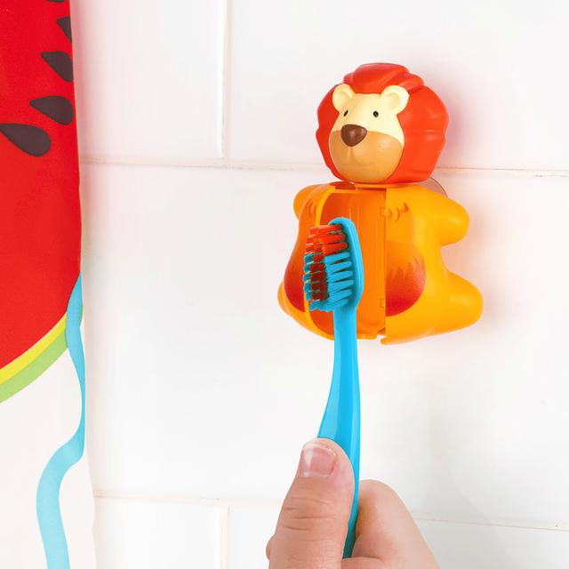 Flipper - Hygienic Toothbrush Holder w/ Suction Cup, Lion, 3Y+