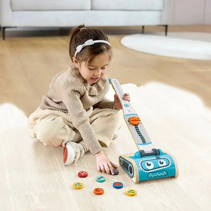 Hape  Wooden Vacuum Playset W / Aceessories