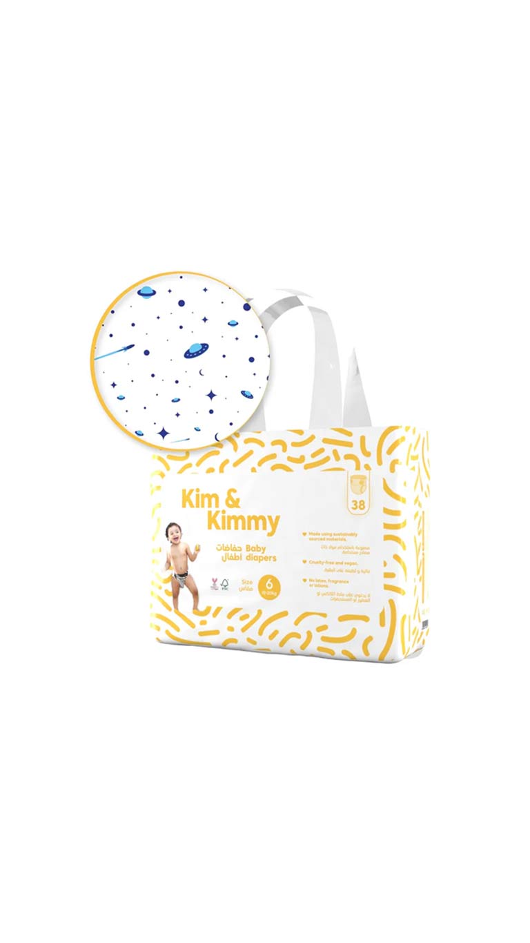 Kim & Kimmy Size 6 (15-20kg) – 38 Diapers