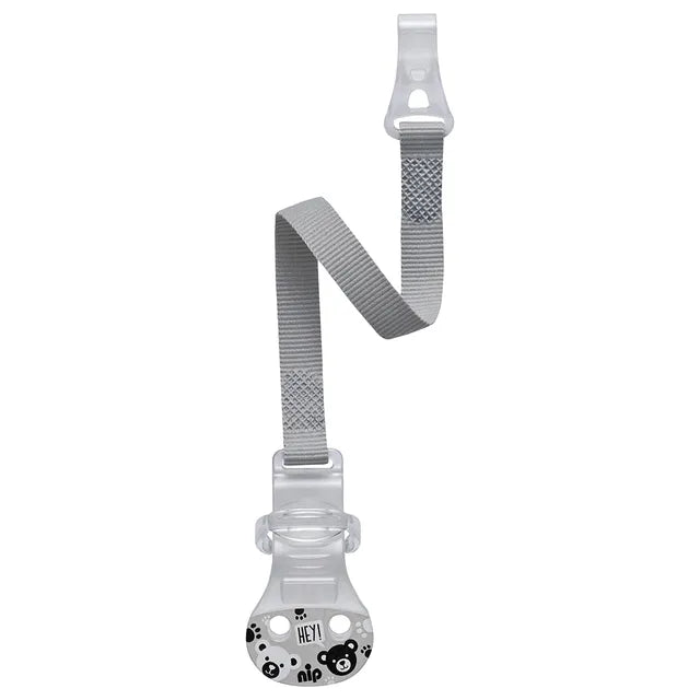 Nip - Soother With Ring Hook - Grey