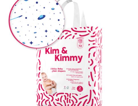 Kim & Kimmy – Size 2 Diapers 4-8kg 72Pcs